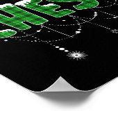 栗の一致する家族の胸のおもしろいナッツのクリスマス ポスター (角)