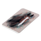 栗の四分の馬頭 マグネット (左側)