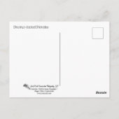 栗の実の付いた《鳥》アメリカゴガラ ポストカード (裏面)