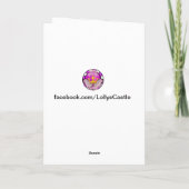 栗の月の妖精グリーティングカードハーベスト シーズンカード (裏面)