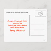 栗の枝が咲くバン·ゴッホ。 シーズンポストカード (裏面)