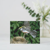 栗の枝が巣に乗り上げること ポストカード (スタンド正面)