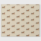 栗の馬のラッピング紙 ラッピングペーパー (フラット)