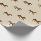 栗の馬のラッピング紙 ラッピングペーパー (角)