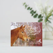 栗の馬の休日フォトポストカード シーズンポストカード (スタンド正面)