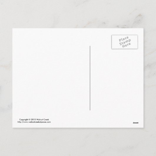 栗の馬の休日フォトポストカード シーズンポストカード (裏面)