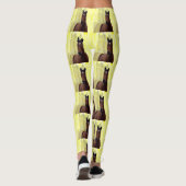 栗の馬の影 レギンス (裏面)