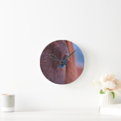 栗の馬の目のウマ科の写真2 ラウンド壁時計 (ホーム)
