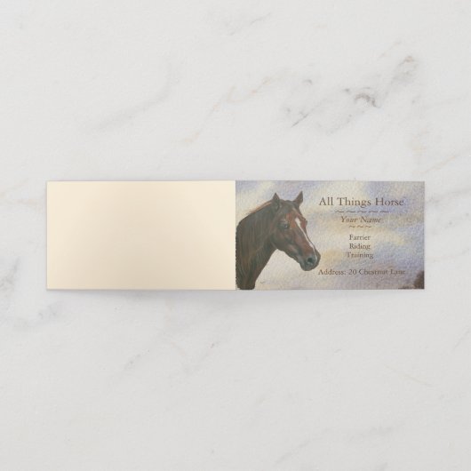 栗の馬の芸術の馬のフェリアウマ科のル ロイヤリティカード (外部開封)