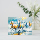 栗の馬走の海の浅い ポストカード (スタンド正面)