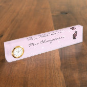 栗の馬 デスクネームプレート (側面)