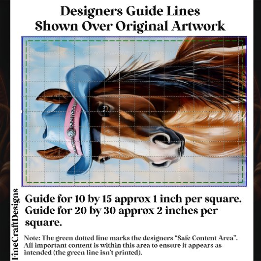 栗の馬、ブルーピンクカウボーイハットCS8デクページ 薄葉紙