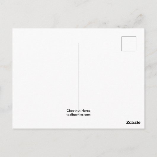 栗の馬 ポストカード (裏面)