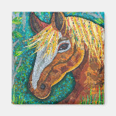 栗の馬 マグネット (正面)