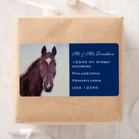 栗の馬 ラベル (インサイチュ)