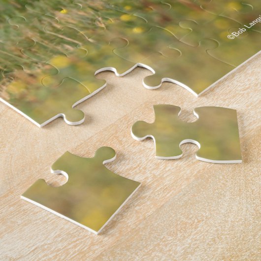 栗アラブスタリオンマネとテールの流れ ジグソーパズル (側面)