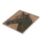 栗ウマ科の馬茶色の馬の写真 タイル (側面)