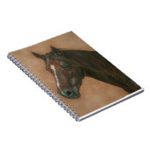栗ウマ科の馬茶色の馬の写真 ノートブック (右側)