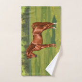 栗エジプトアラビアンホース春牧場 バスタオルセット (ハンドタオル)