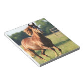 栗ガロピンホースのメモ帳 ノートパッド (アングル)