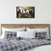 栗スプラッシュフレーム絵を描トベロ馬 キャンバスプリント (インサイチュ (寝室))