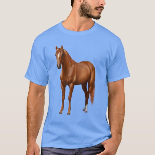 栗ソレルクォーターホーススタリオン Tシャツ (正面)