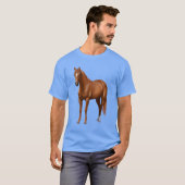 栗ソレルクォーターホーススタリオン Tシャツ (正面フル)