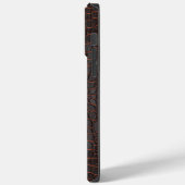 栗ナイルクロコダイルテクスチャプリント Case-Mate iPhoneケース (裏面 / 左)