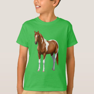 栗ピントソレル絵を描ウマスタリオン Tシャツ