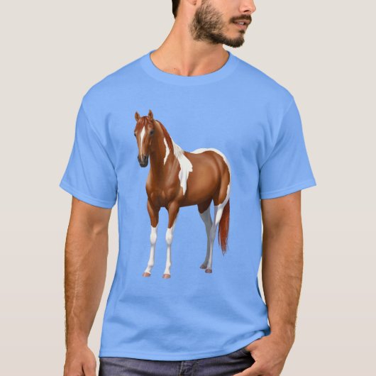 栗ピントソレル絵を描ウマスタリオン Tシャツ (正面)