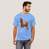 栗ピントソレル絵を描ウマスタリオン Tシャツ (正面フル)