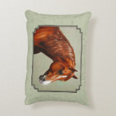 栗モーガンホースセージ緑 アクセントクッション (裏面(縦))