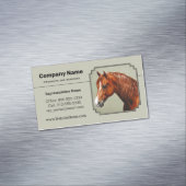 栗モーガンホースセージ緑 マグネット名刺 (インサイチュ)