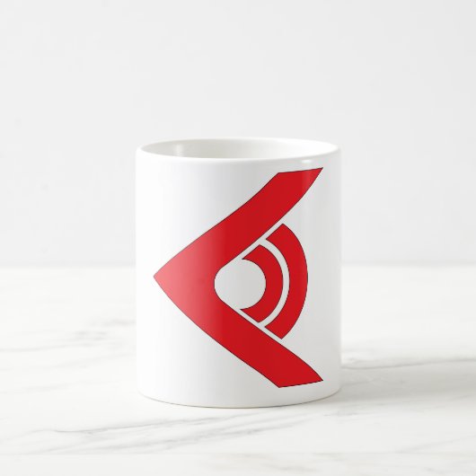 栗山道麦角国旗 コーヒーマグカップ (中央)