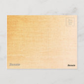 栗毛のアラビア馬 ポストカード (裏面)