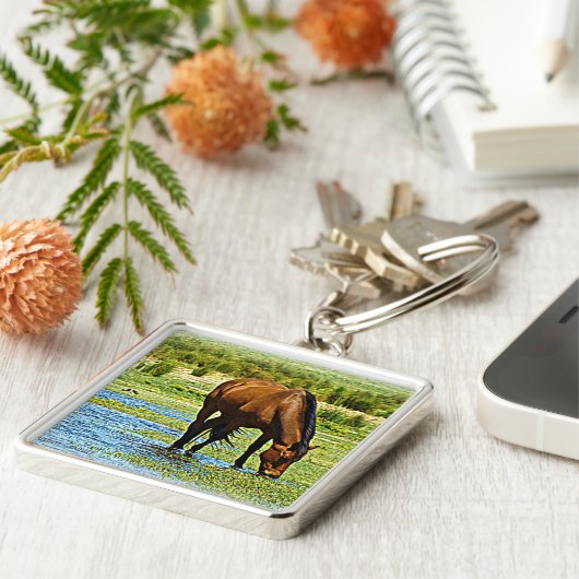 栗毛の馬 キーホルダー (側面)