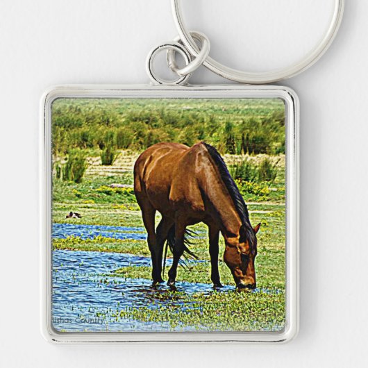栗毛の馬 キーホルダー (正面)