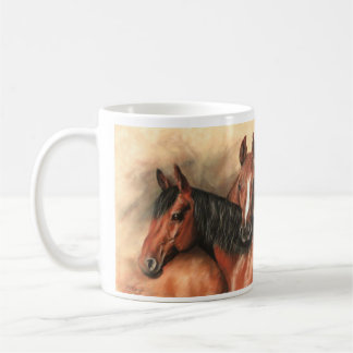 栗毛の馬 コーヒーマグカップ