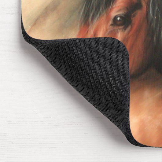 栗毛の馬 マウスパッド (コーナー)