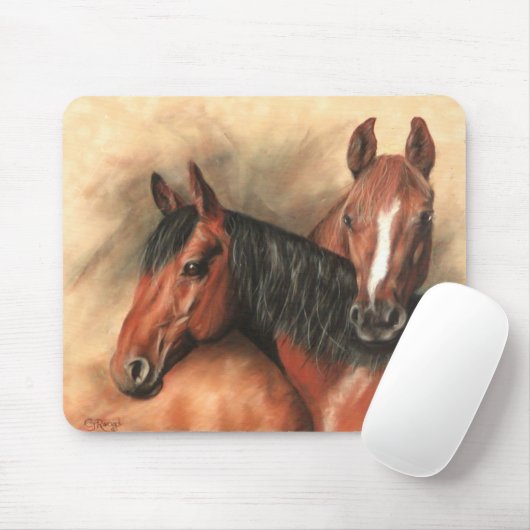 栗毛の馬 マウスパッド (マウス)