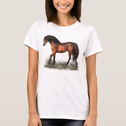 栗毛の馬 Tシャツ (正面)