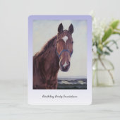 栗毛油絵 招待状 (スタンド正面)