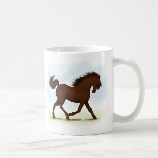 栗毛馬 コーヒーマグカップ (右)