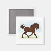 栗毛馬 マグネット (正面/裏面)
