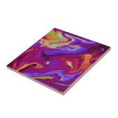 栗色の栗色、青、紫、黄 タイル (側面)