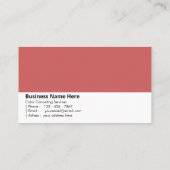 栗色 | 森の温もり 名刺 (裏面)