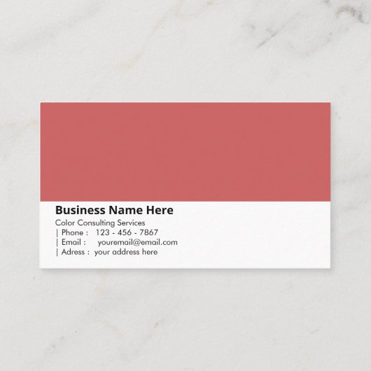 栗色 | 森の温もり 名刺 (裏面)