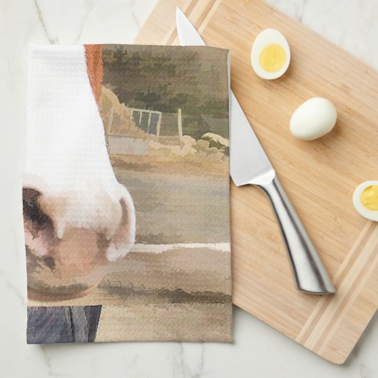 栗馬 キッチンタオル (四つ折り)