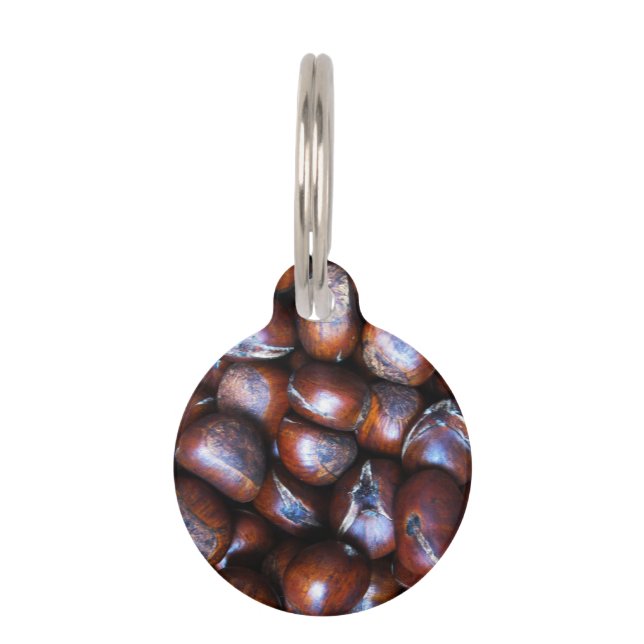 栗 ペット　ネームタグ (正面)