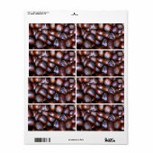 栗 ラベル (フルシート)